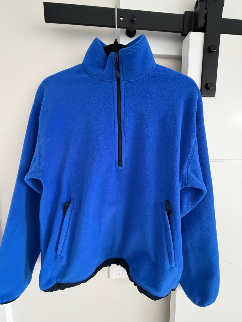 Aritzia TNAction Jazz Blue Half-Zip Fleece Pullover